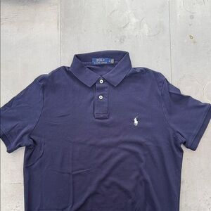 EUC soft touch Polo by Ralph Lauren Men's M Navy Blue Polo Shirt